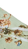 Eau de nil floral table cloth