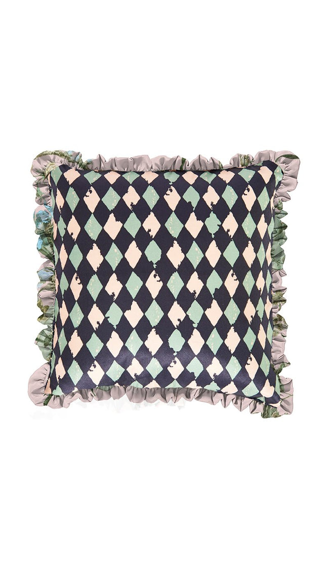 PRE-ORDER ORCHID BLOOM & PASTEL HARLEQUIN CUSHION