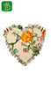 PRE-ORDER MEADOW BLOOM & SHADOW HARLEQUIN HEART CUSHION