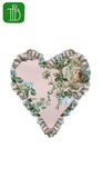 PRE-ORDER ORCHID BLOOM & PASTEL HARLEQUIN HEART CUSHION